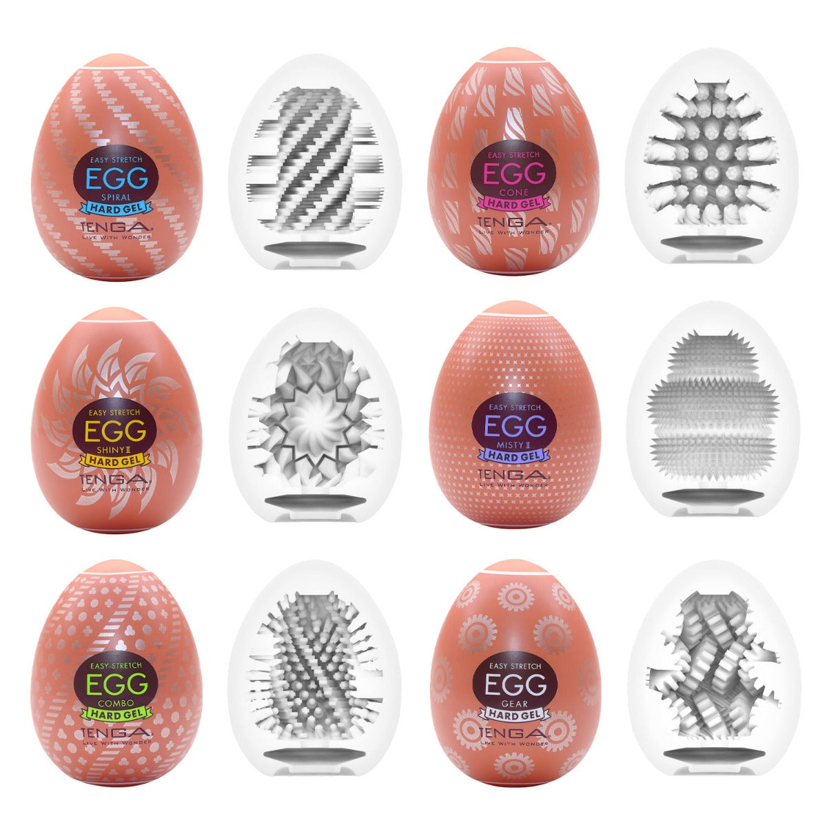 Tenga - Egg Cone Hard Gel Edition Discreet Masturbator