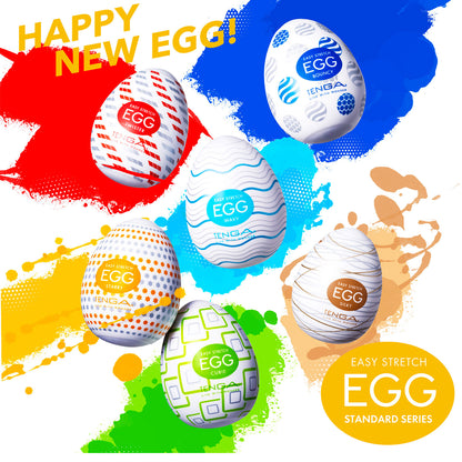 Tenga - Egg Wavy Standard Renewal Masturbator