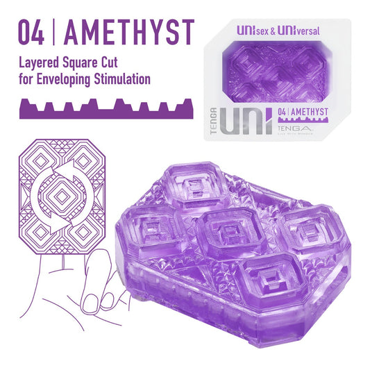 Tenga - Uni Unisex & Universal Masturbator for Men and Women Amethyst