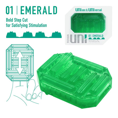 Tenga - Uni Unisex & Universal Masturbator for Men and Women Emerald