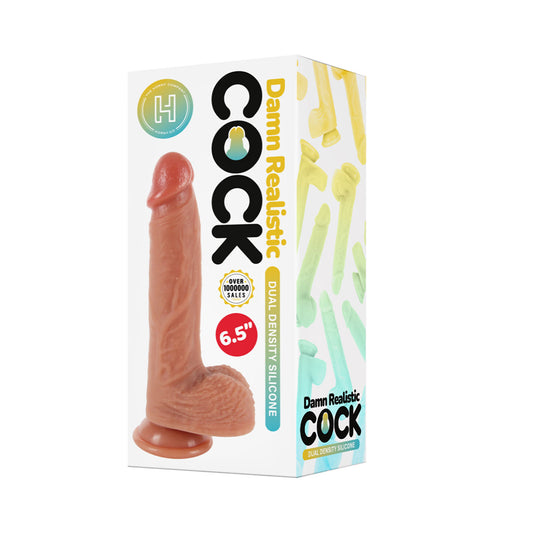 The Horny Company - Damn Realistic 6.5 Inches Dual Density Silicone Dildo