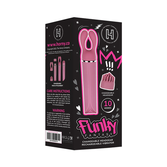The Horny Company - Funky Fantasy Changeable Headgear Rechargeable Vibrator