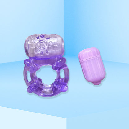 The Horny Company - John O Flower Vibrating Cock Ring Purple