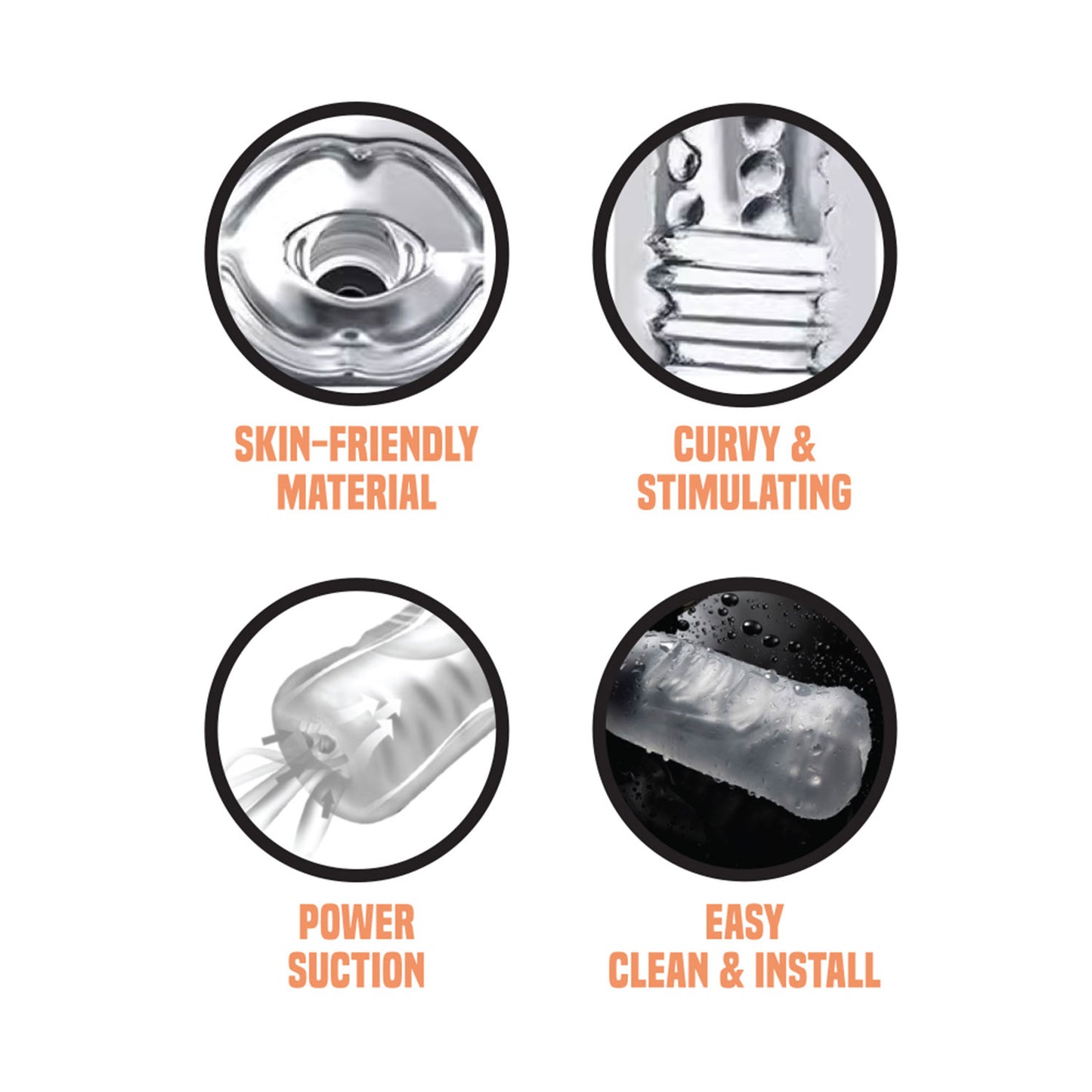 The Horny Company - Shiok Space Predator Vibration and Suction Plump Lips Male Masturbator with Controller