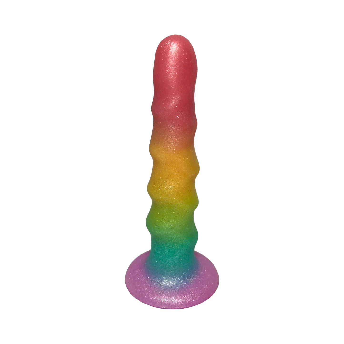 Unicorn Collections - Rainbow Paradise Gradient 6.6-inches Silicone Dildo
