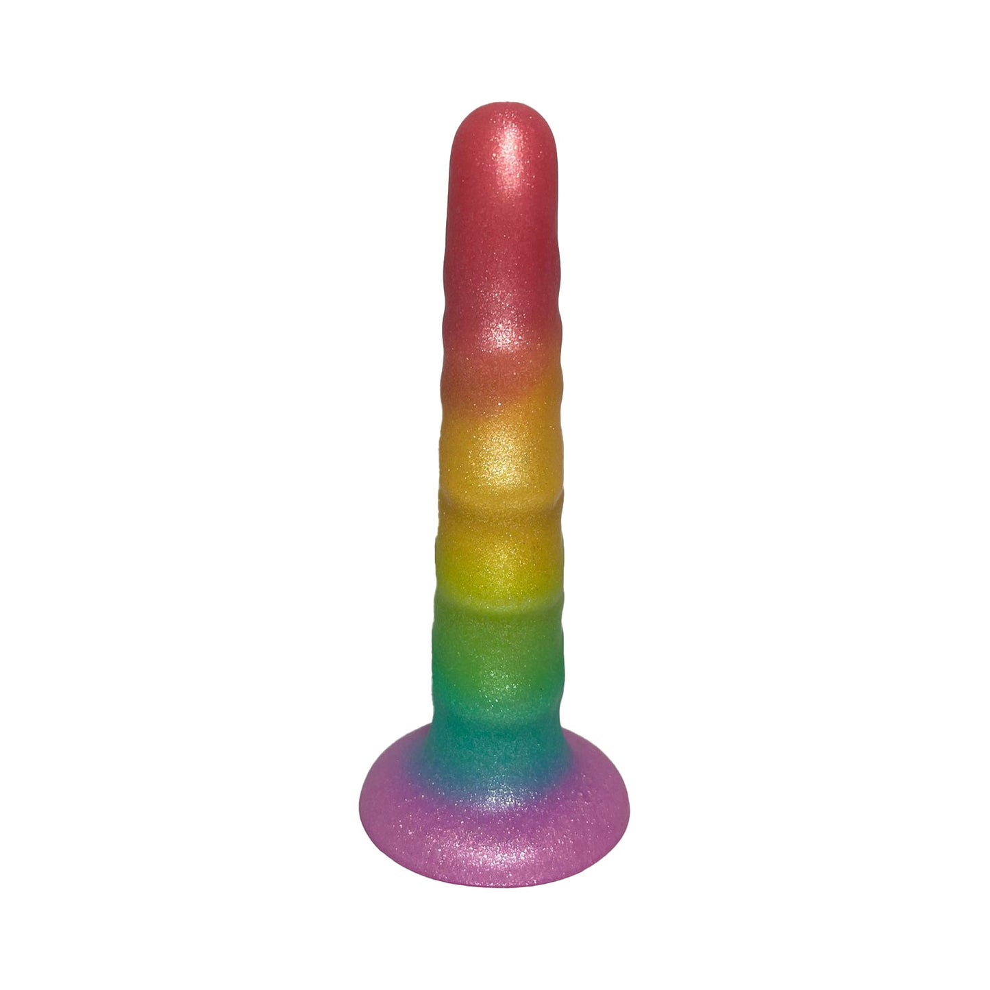 Unicorn Collections - Rainbow Paradise Gradient 6.6-inches Silicone Dildo