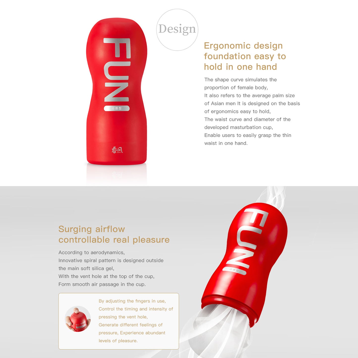 TryFun - Little Pepper Reusable Male Masturbation Cup