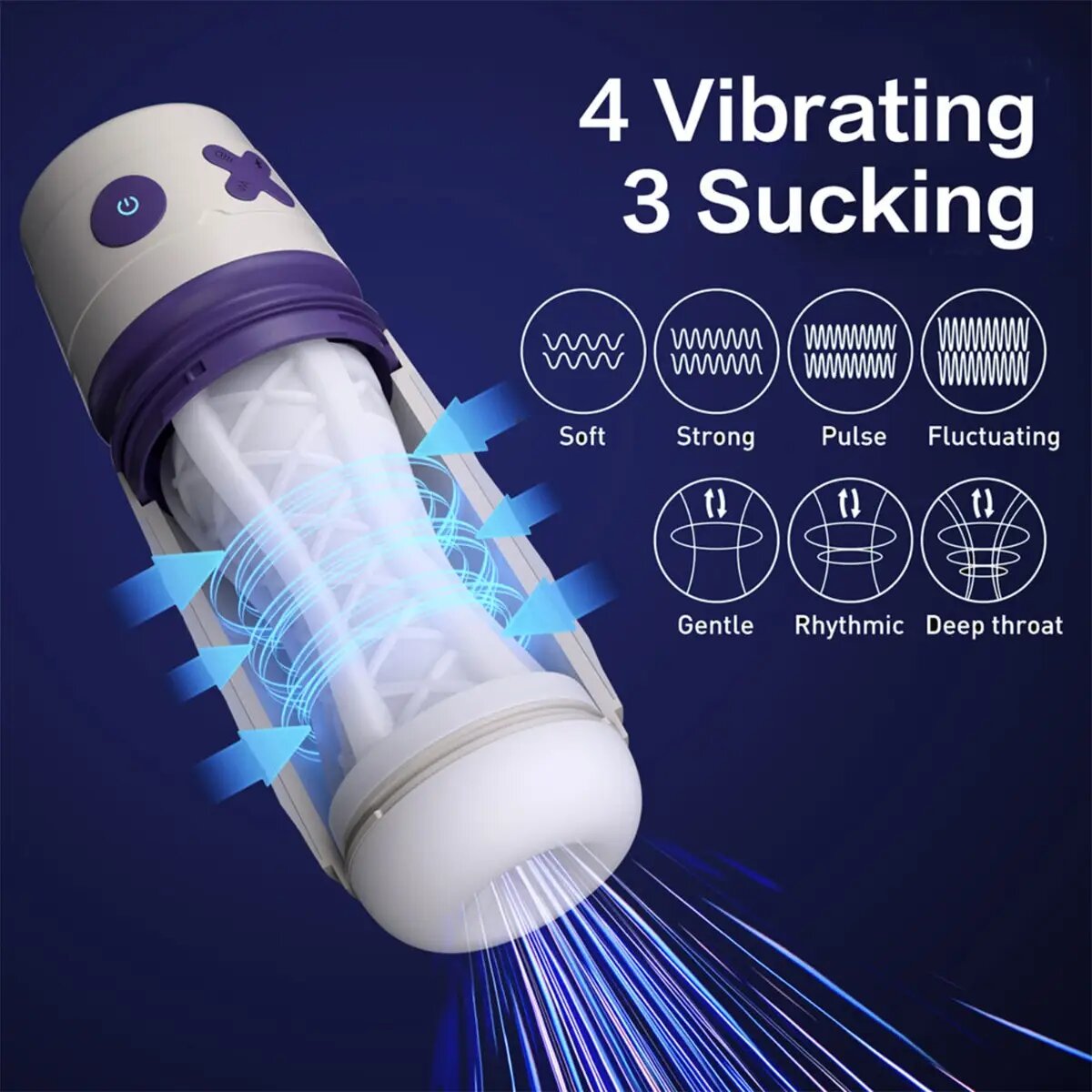 TryFun - Protean 2 Automatic Vibrating and Sucking Male Masturbator