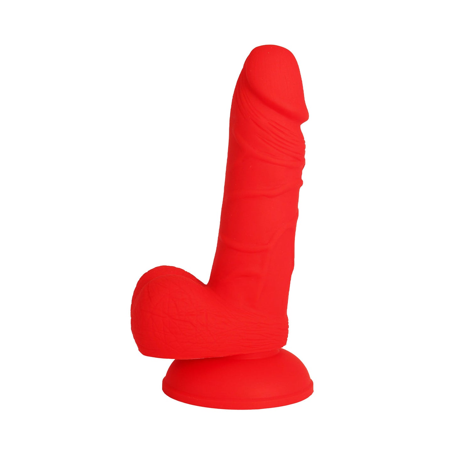 Unicorn Collections - 5.5-inch Silicone Suction Cup Dildo Hot Red