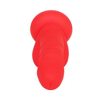 Unicorn Collections - 5.5-inch Silicone Suction Cup Dildo Hot Red