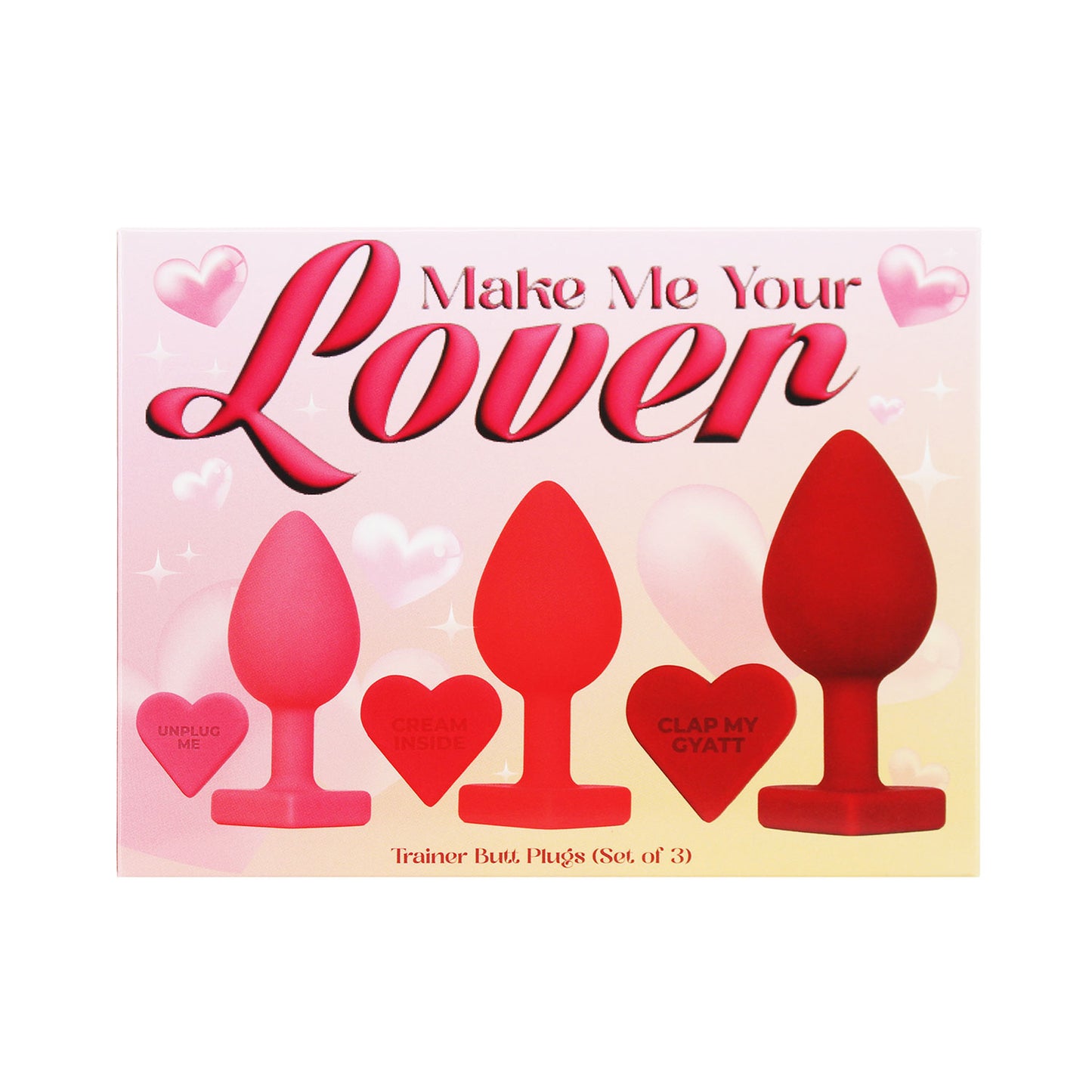 Unicorn Collections - Make Me Your Lover Trainer Butt Plug Set