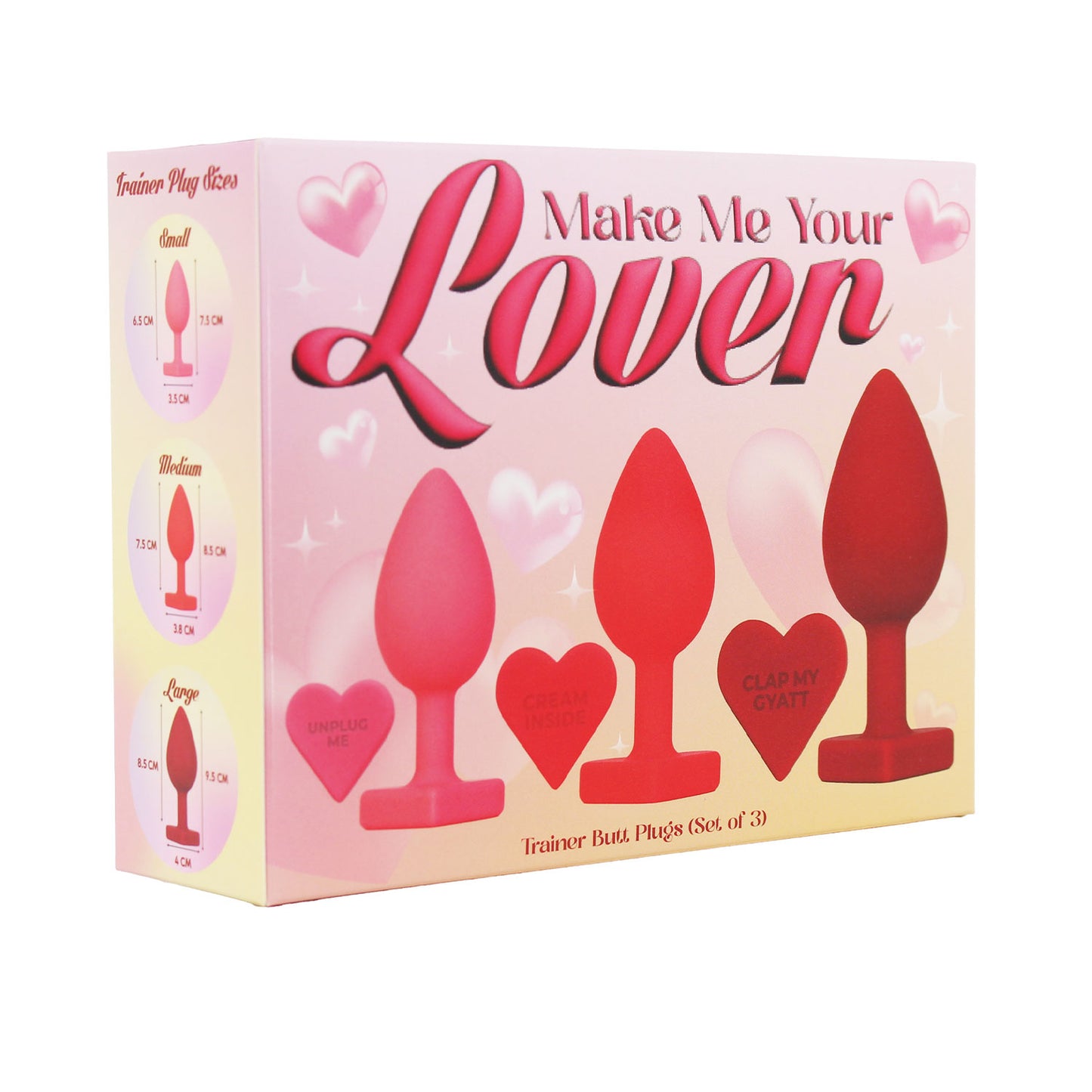Unicorn Collections - Make Me Your Lover Trainer Butt Plug Set
