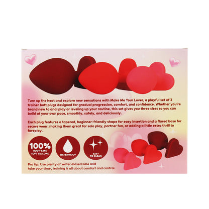 Unicorn Collections - Make Me Your Lover Trainer Butt Plug Set