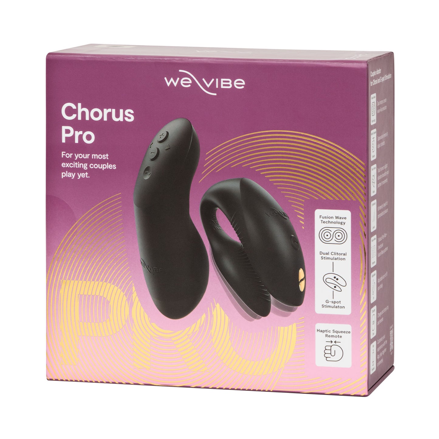 We-Vibe Chorus Pro – App-Controlled Couples Vibrator Black