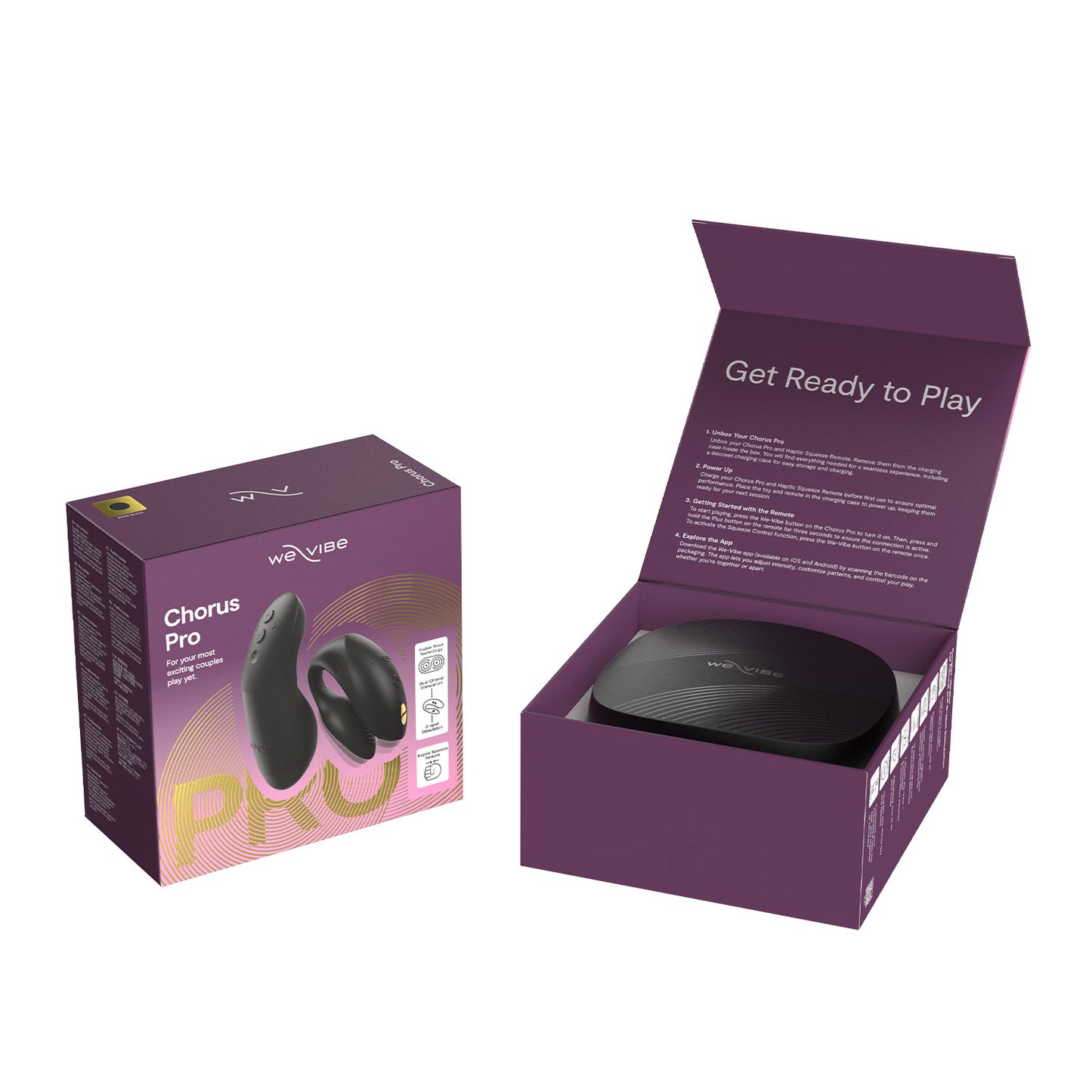 We-Vibe Chorus Pro – App-Controlled Couples Vibrator Black