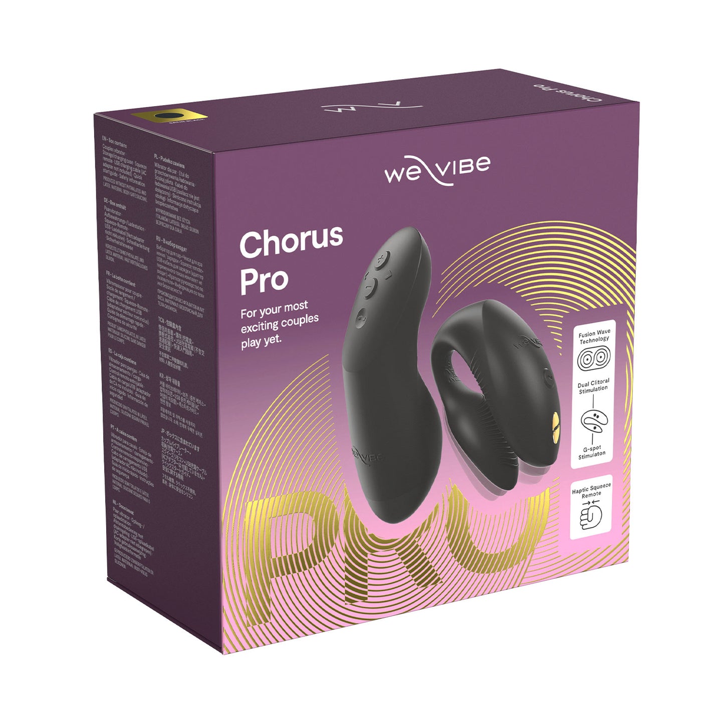 We-Vibe Chorus Pro – App-Controlled Couples Vibrator Black