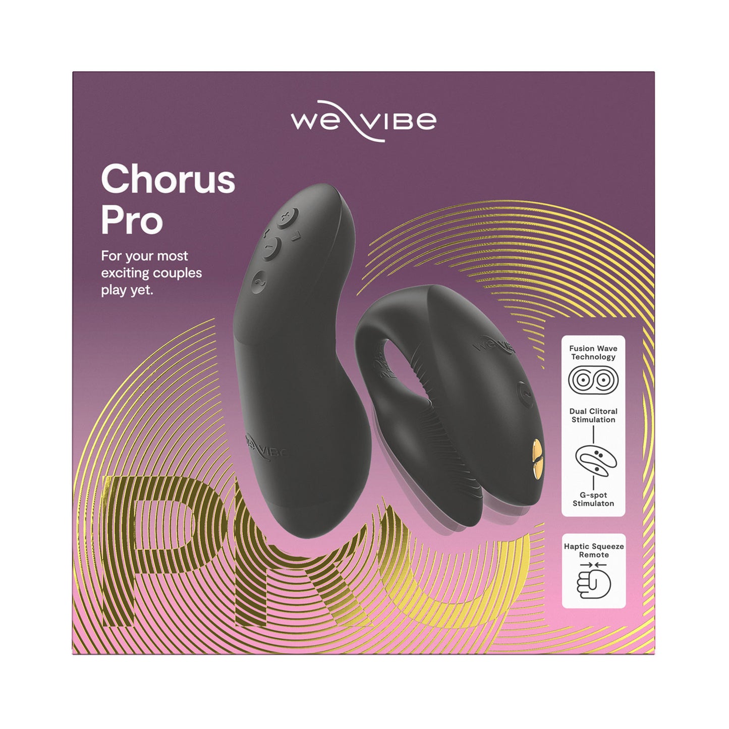 We-Vibe Chorus Pro – App-Controlled Couples Vibrator Black