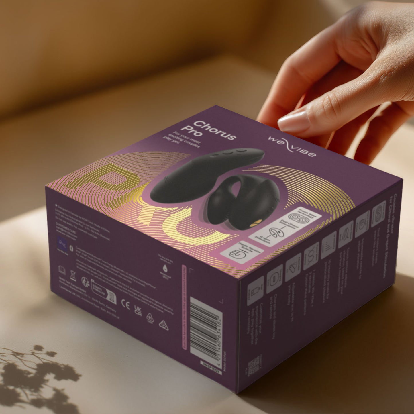 We-Vibe Chorus Pro – App-Controlled Couples Vibrator Black