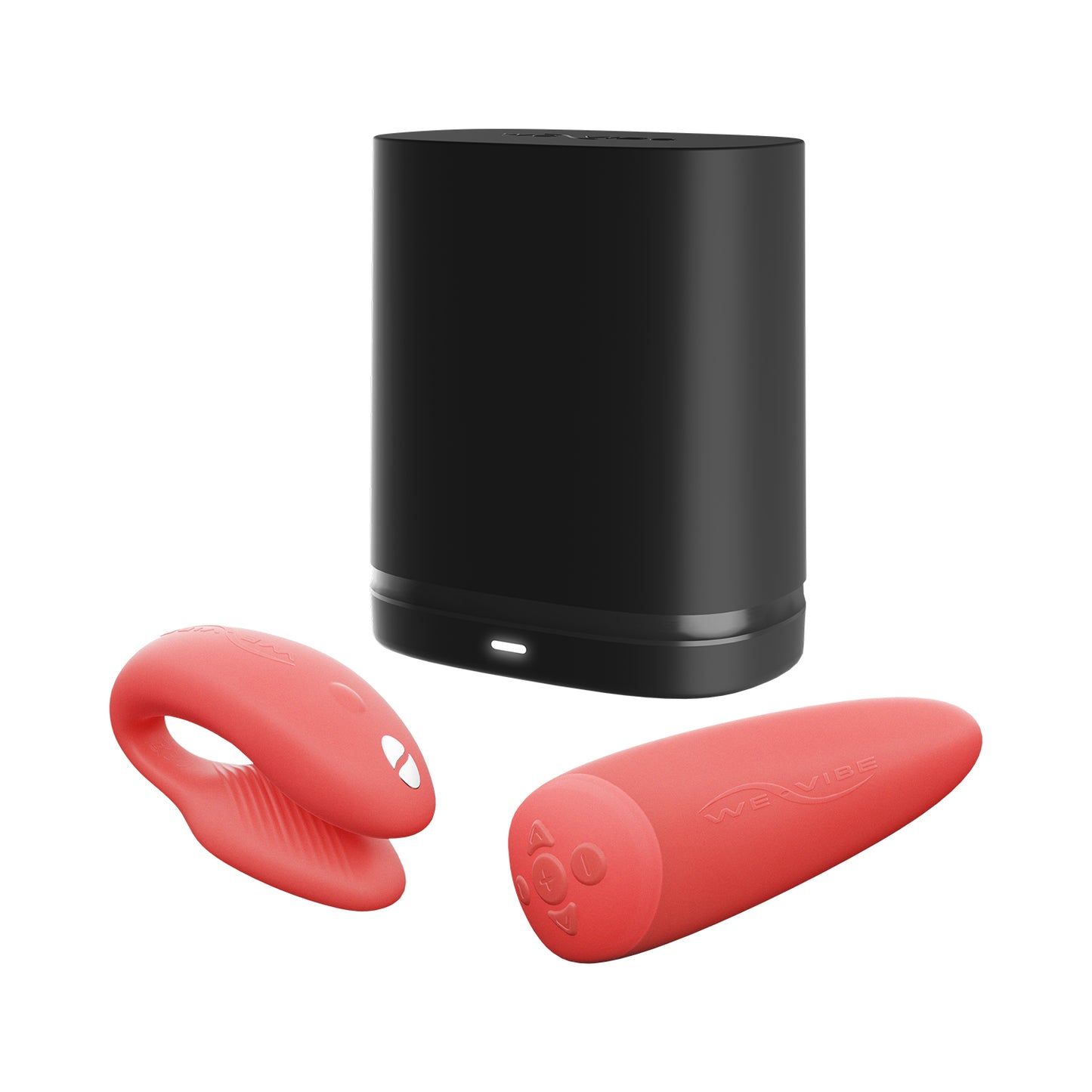 We Vibe - Chorus Remote Control Couple Vibrator (App Compatible) Crave Coral