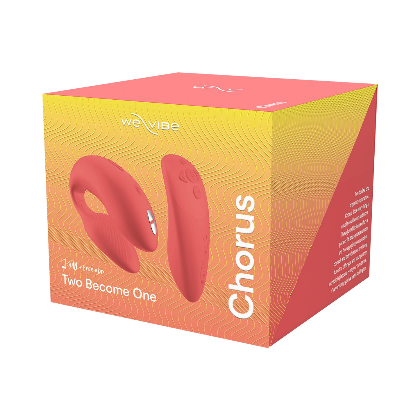 We Vibe - Chorus Remote Control Couple Vibrator (App Compatible) Crave Coral