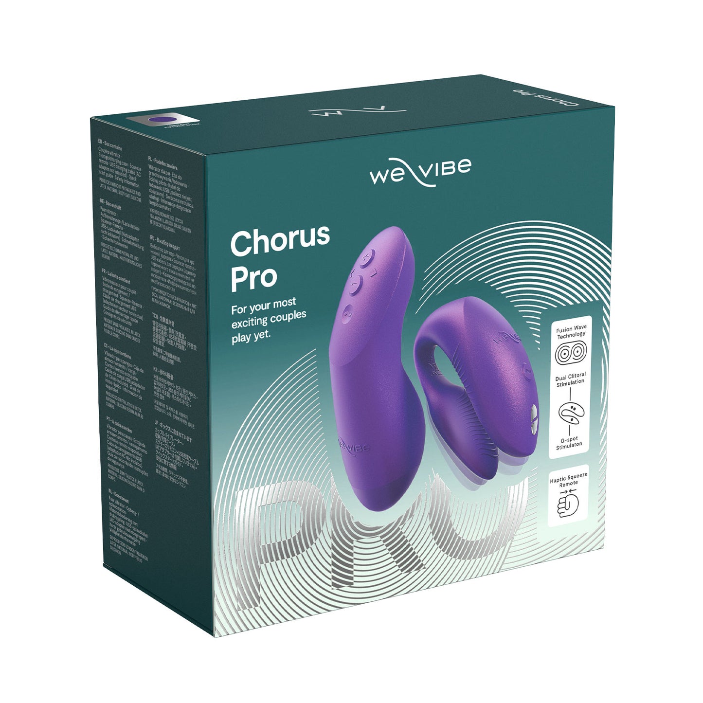 We-Vibe - Chorus Pro App-Controlled Couple Vibrator Cosmic Purple