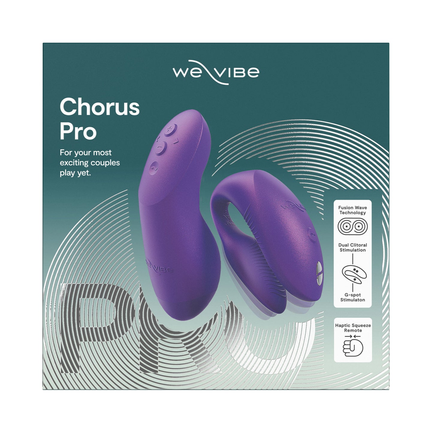 We-Vibe - Chorus Pro App-Controlled Couple Vibrator Cosmic Purple