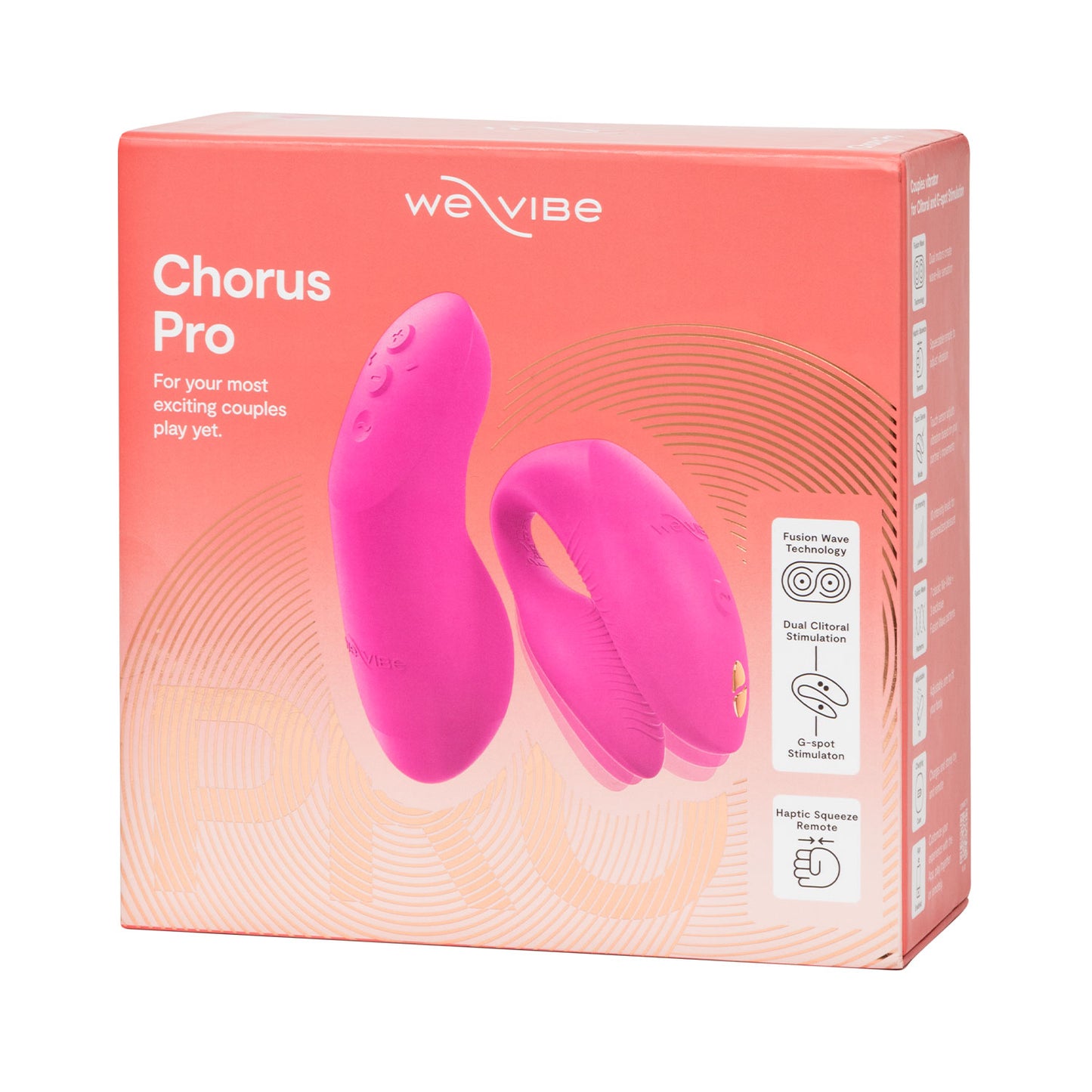We-Vibe - Chorus Pro App-Controlled Couple Vibrator Electric Pink