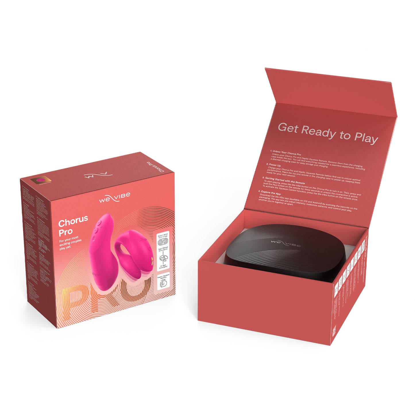 We-Vibe - Chorus Pro App-Controlled Couple Vibrator Electric Pink
