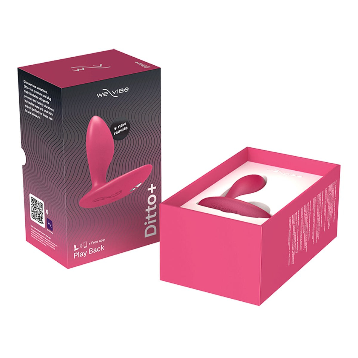 We-Vibe Ditto + App and Remote Controlled Anal Vibrator Cosmic Pink