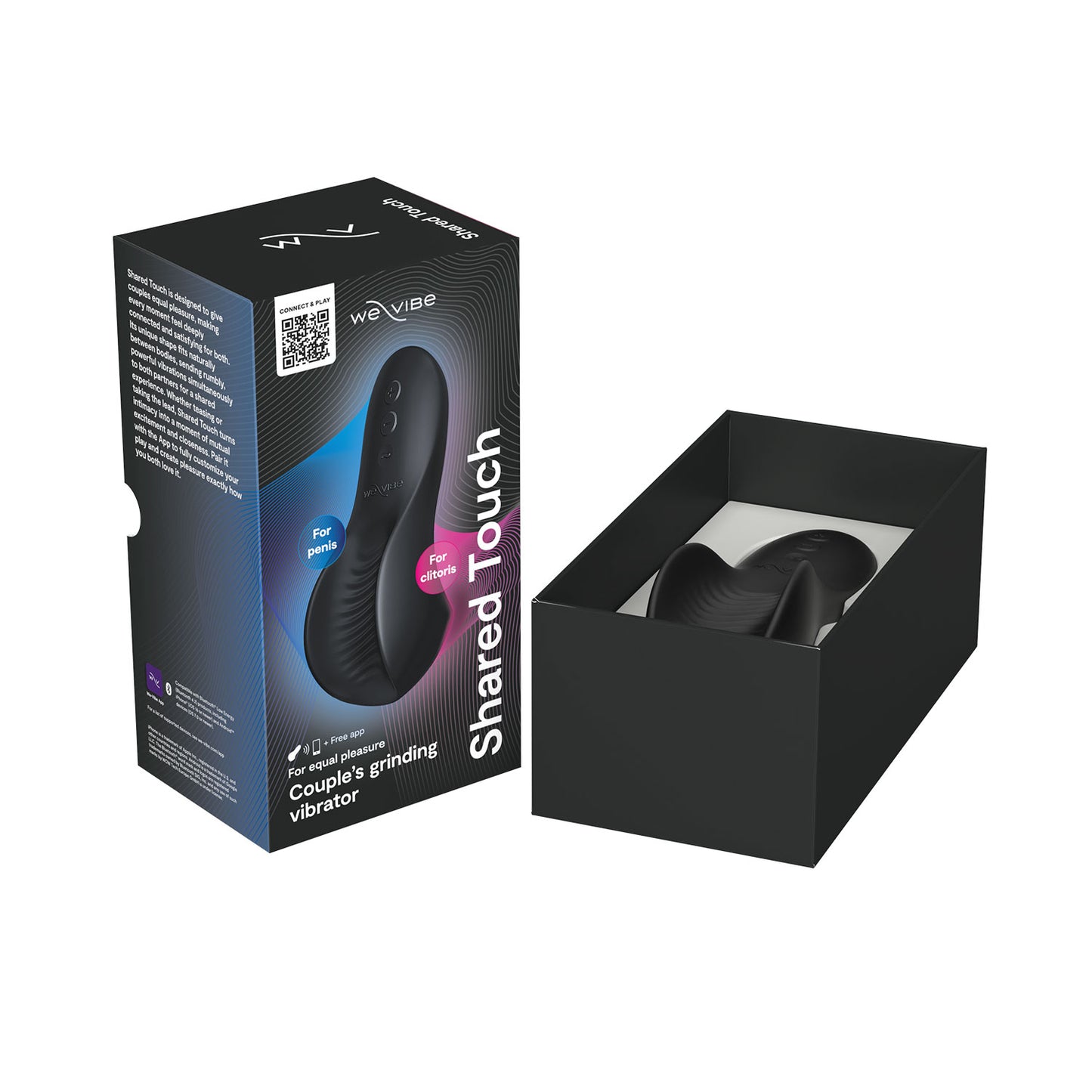 We-Vibe - Shared Touch App-Controlled Couple Vibrator Black