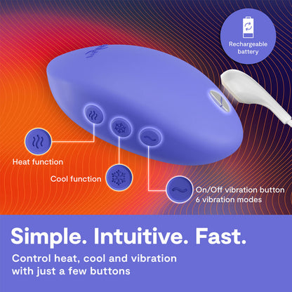 We-Vibe - Temp Warming and Cooling Clitoral Vibrator Lavender Blue