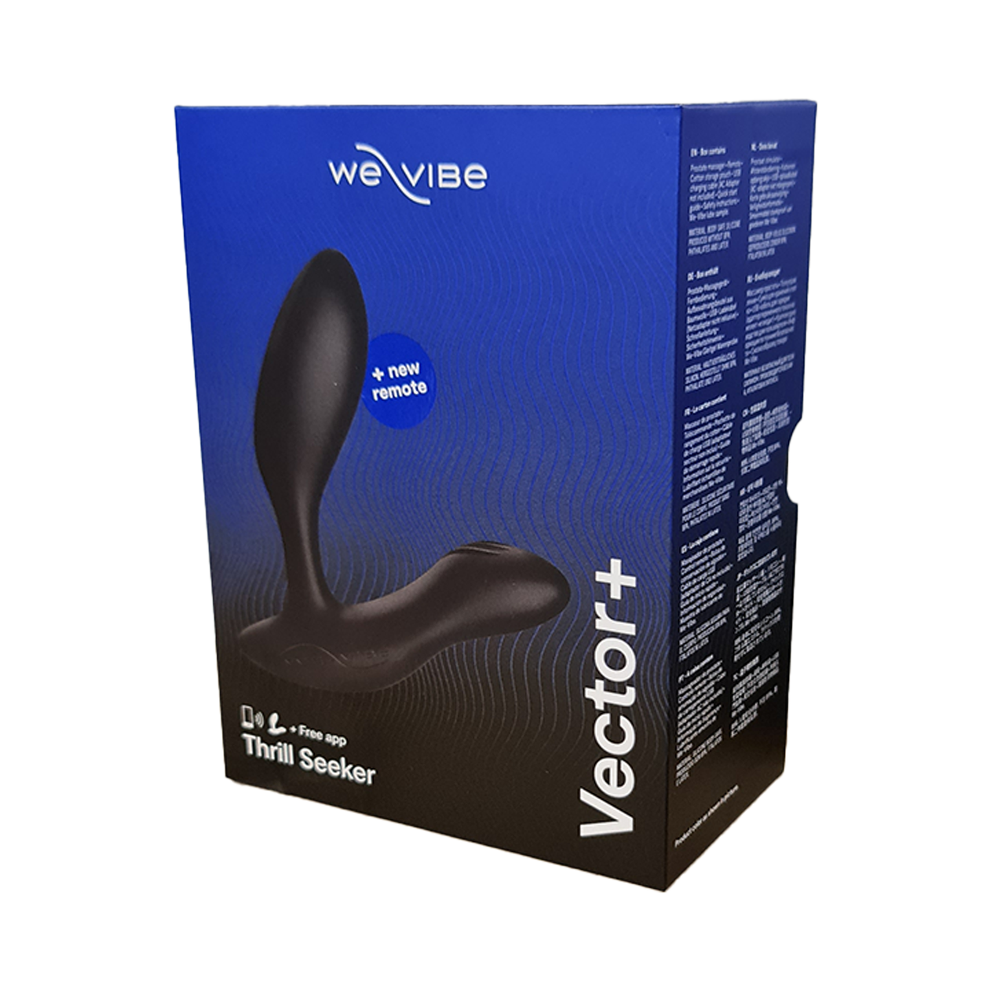 We-Vibe - Vector Bluetooth App Controlled Vibrating Prostate Massager (Charcoal Black)