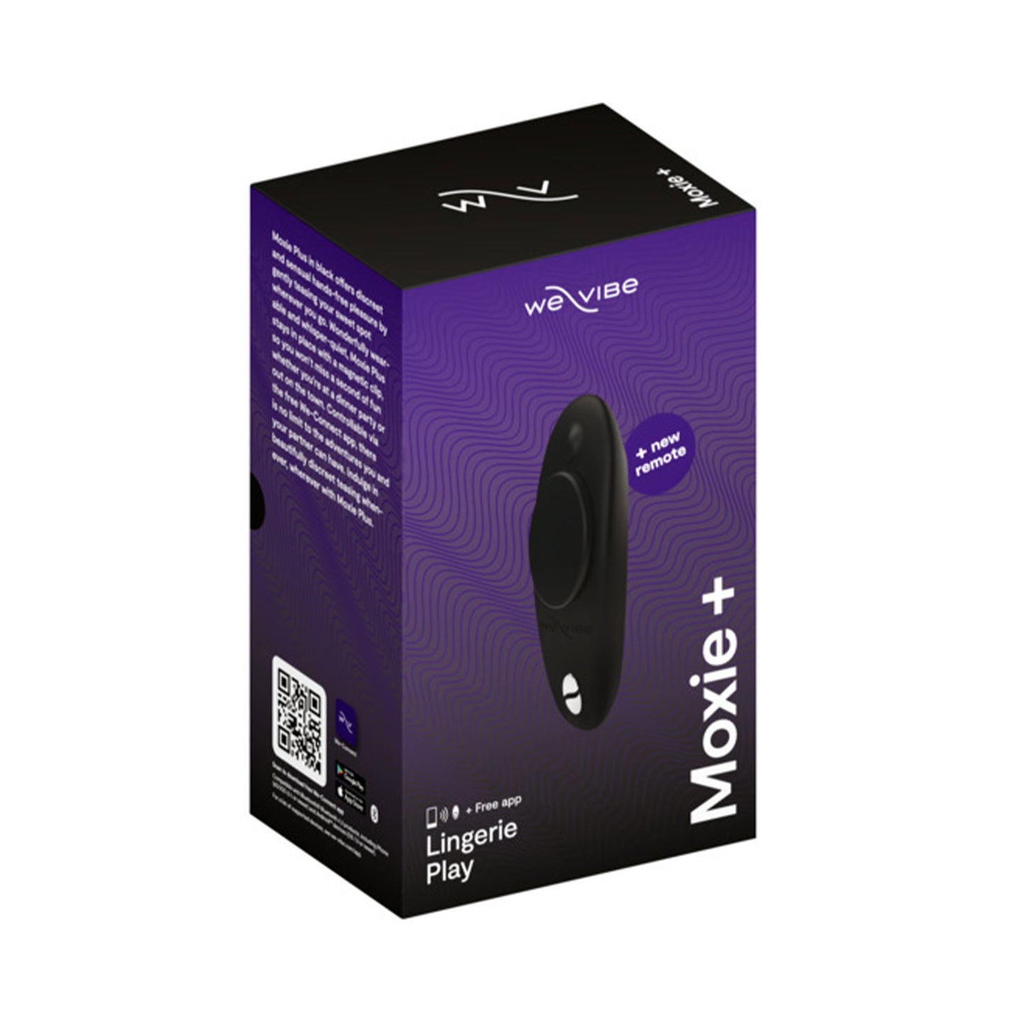 We-Vibe - Moxie+ App and Remote Controlled Wearable Panty Vibrator (Black)