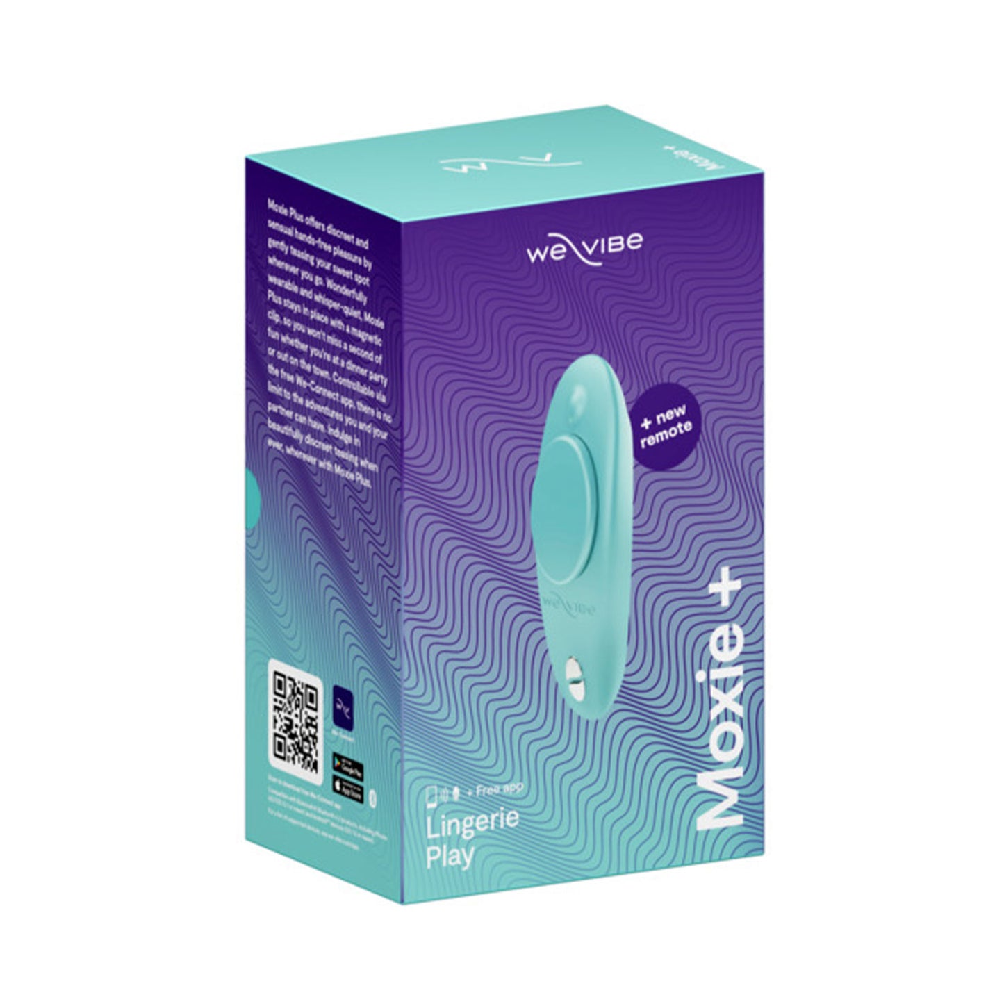 We-Vibe - Moxie+ App and Remote Controlled Wearable Panty Vibrator (Aqua)