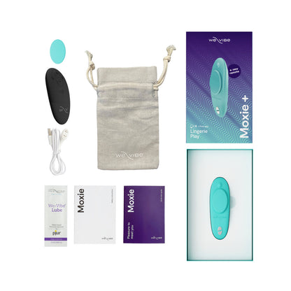 We-Vibe - Moxie+ App and Remote Controlled Wearable Panty Vibrator (Aqua)