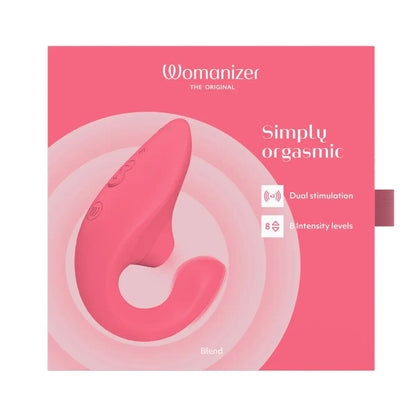 Womanizer - Blend Rabbit Vibrator with Pleasure Air Technology Vibrant Rose