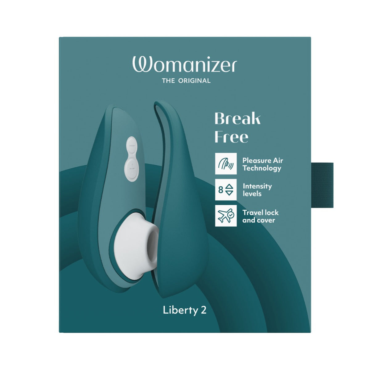 Womanizer - Liberty 2 Rechargeable Clitoral Stimulator with Pleasure Air Technology Dark Petrol