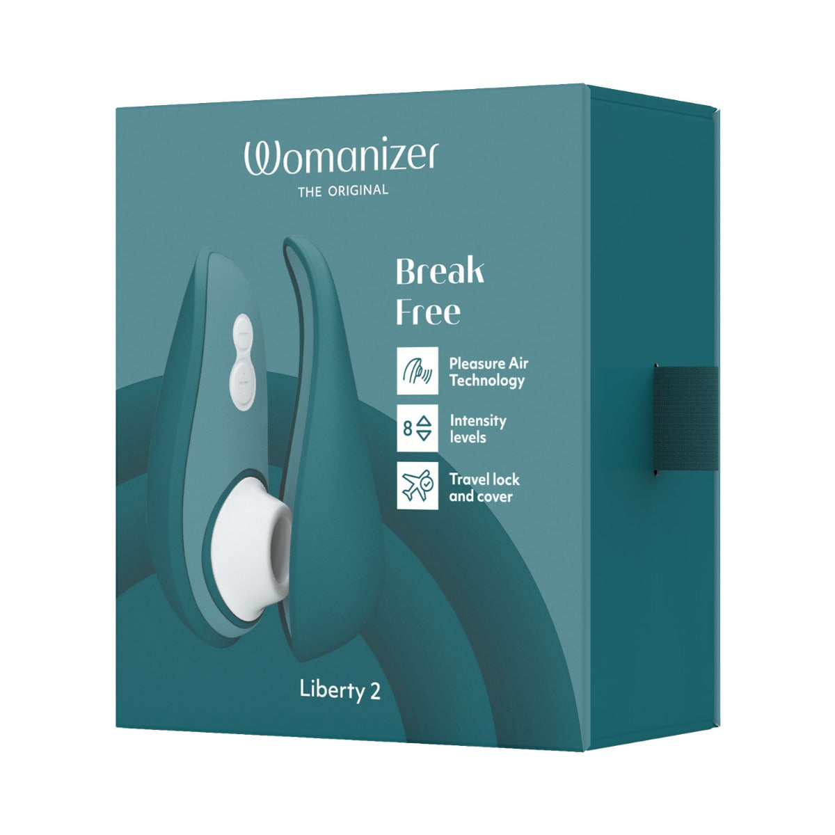 Womanizer - Liberty 2 Rechargeable Clitoral Stimulator with Pleasure Air Technology Dark Petrol