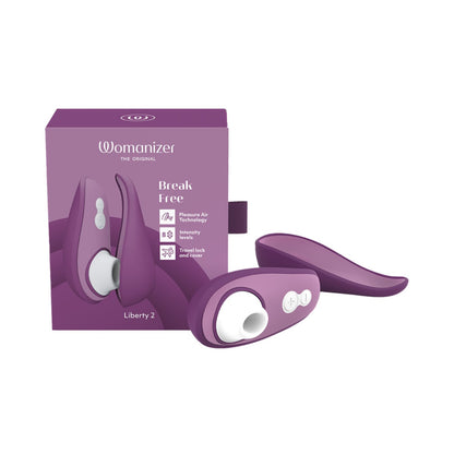 Womanizer - Liberty 2 Rechargeable Clitoral Stimulator with Pleasure Air Technology Purple