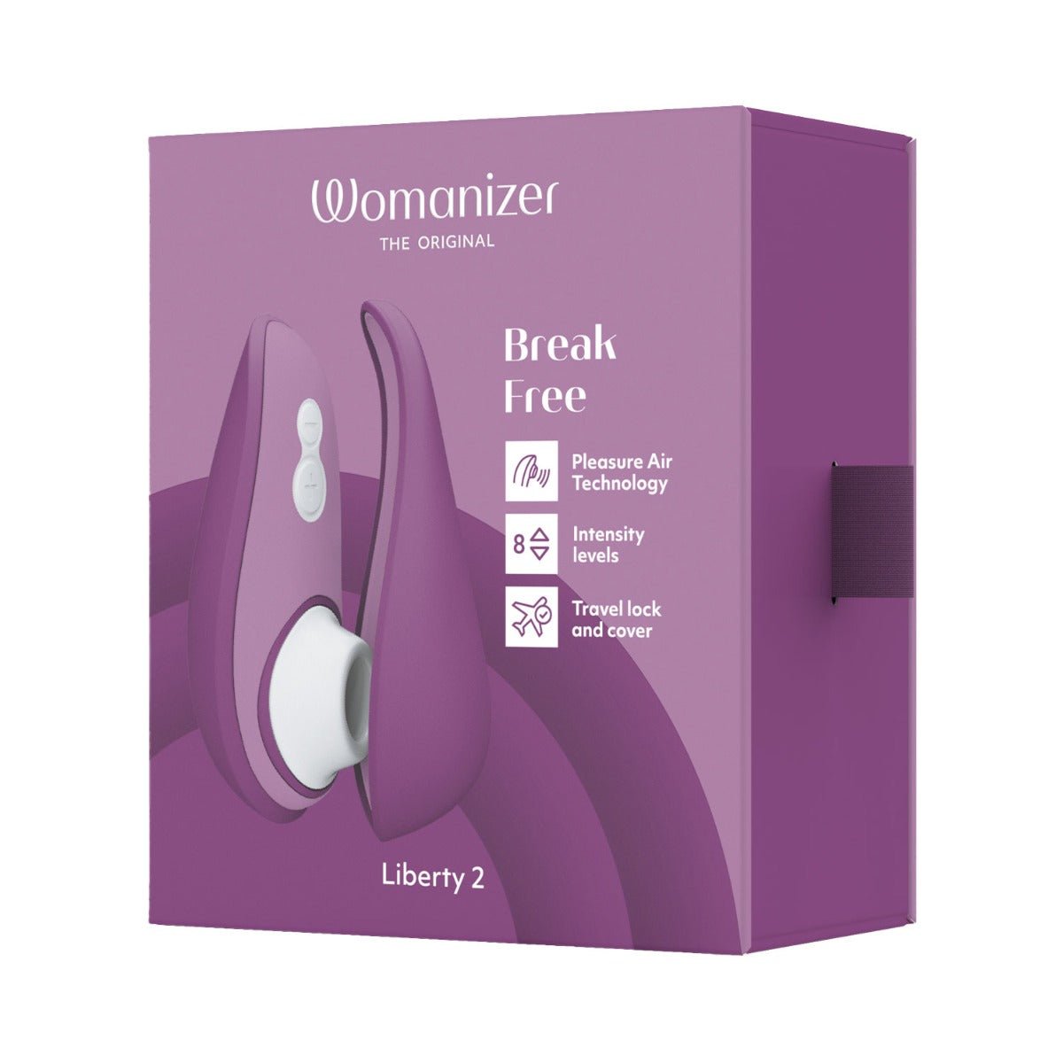 Womanizer - Liberty 2 Rechargeable Clitoral Stimulator with Pleasure Air Technology Purple