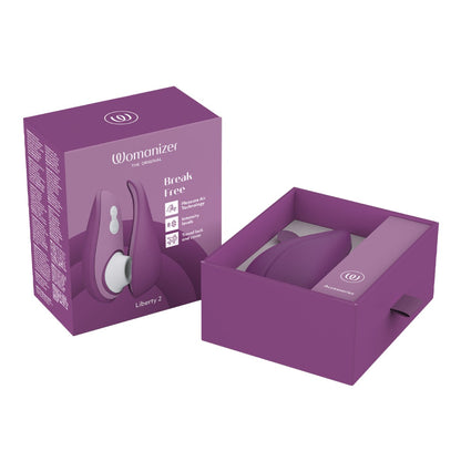 Womanizer - Liberty 2 Rechargeable Clitoral Stimulator with Pleasure Air Technology Purple