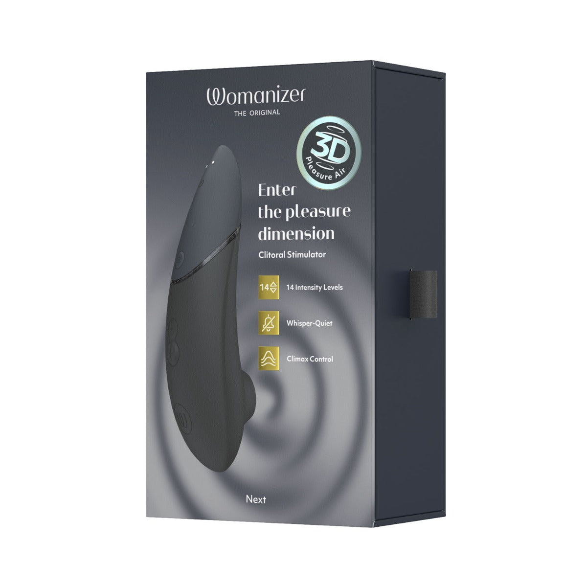 Womanizer - Next Clitoral Stimulator with 3D Pleasure Air Technology Black