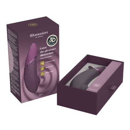 Womanizer - Next Clitoral Stimulator with 3D Pleasure Air Technology Dark Purple