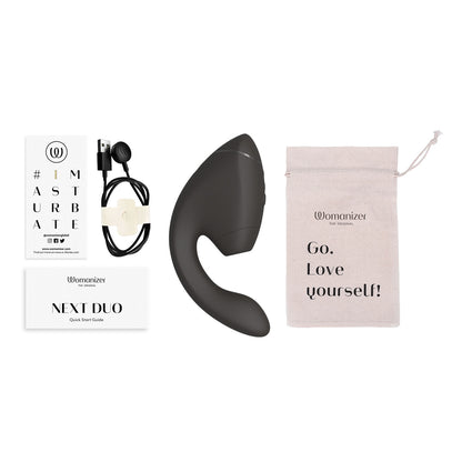 Womanizer - Next Duo Pleasure Air Dual Stimulator Black