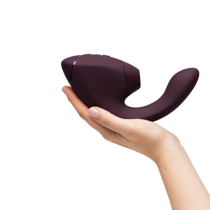 Womanizer - Next Duo Pleasure Air Dual Stimulator Dark Purple