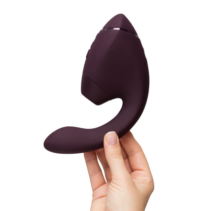 Womanizer - Next Duo Pleasure Air Dual Stimulator Dark Purple