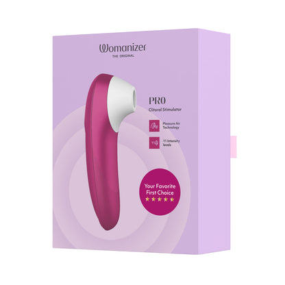 PRE-ORDER: Womanizer PRO Clitoral Stimulator Vibrant Pink