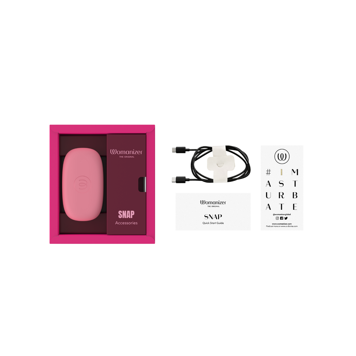 [PRE-ORDER] Womanizer - Snap Clitoral Stimulator Crushed Berry