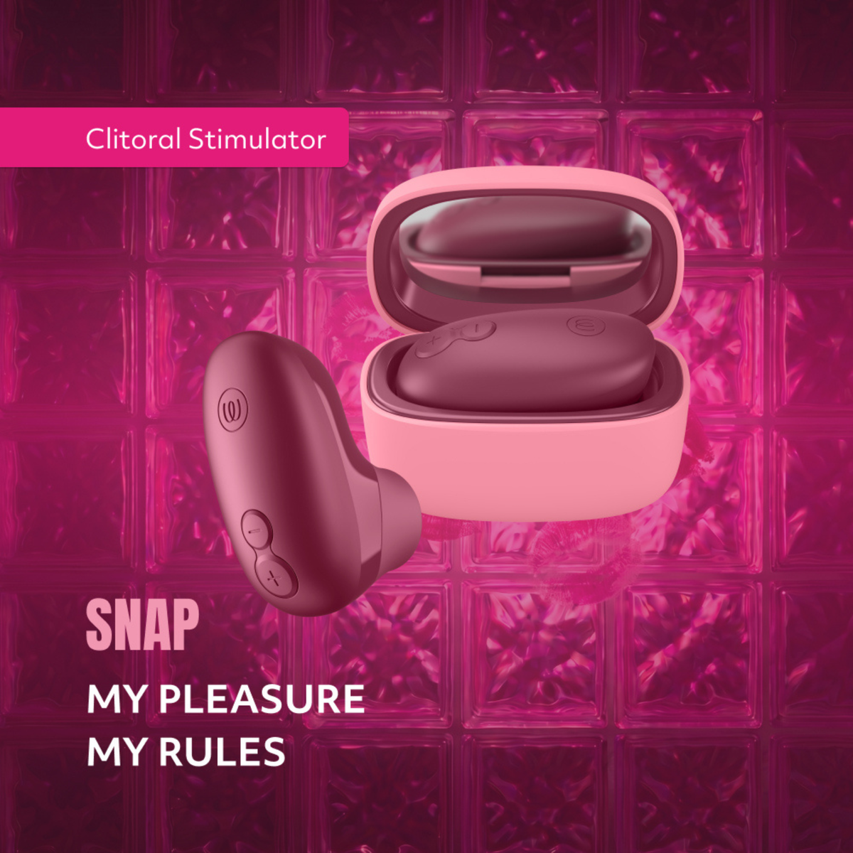 [PRE-ORDER] Womanizer - Snap Clitoral Stimulator Crushed Berry