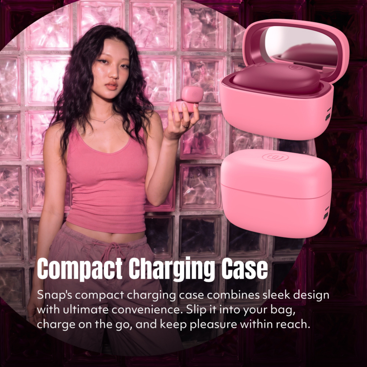 [PRE-ORDER] Womanizer - Snap Clitoral Stimulator Crushed Berry